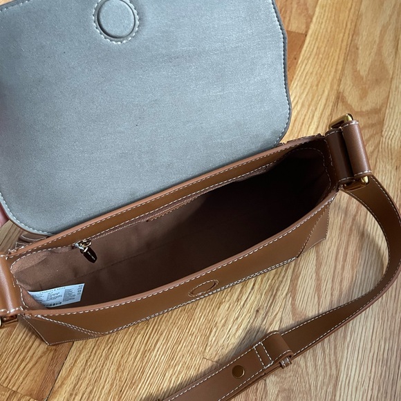 Charles & Keith Nasrin Geometric Shoulder Bag - Chocolate - Picture 6 of 7